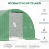  Poly Broeikas Walk-in Poly Tunnel 3 X 3 M Broeikas Met 4 Ramen Broeikas Vorstbescherming Stalen Buis Donkergroen 4