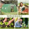  Poly Broeikas Walk-in Poly Tunnel 3 X 3 M Broeikas Met 4 Ramen Broeikas Vorstbescherming Stalen Buis Donkergroen 7