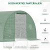  Poly Broeikas Walk-in Poly Tunnel 4,5 X 3 M Broeikas Met 6 Ramen Broeikas Vorstbescherming Stalen Buis Donkergroen 4