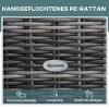  Poly Rattan Tuinligstoel Met Kussen Ligstoel 5-traps Verstelbare Rotan Ligstoel Tuinmeubel Ligstoel Staal Grijs 72 X 198 X 30 Cm 4