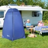  Pop-up Toilettent Verrijdbaar Camping Douchetent Met Binnenzak Waterdicht Polyester Donkerblauw 120 X 120 X 190 Cm 2