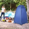  Pop-up Toilettent Verrijdbaar Camping Douchetent Met Binnenzak Waterdicht Polyester Donkerblauw 120 X 120 X 190 Cm 7
