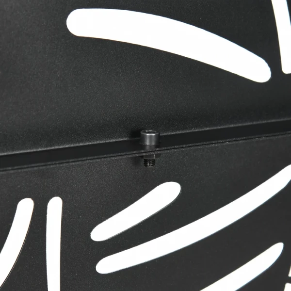  Privacyscherm Weerbestendig Staal 122cm X 45cm X 198cm Zwart 8