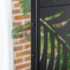  Privacyscherm Weerbestendig Staal 122cm X 45cm X 198cm Zwart 9