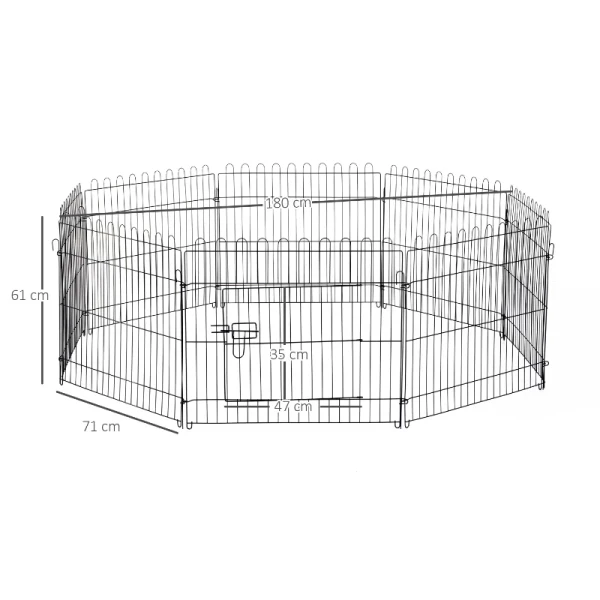  Puppy Outlet Puppy Hek Box Buitenverblijf Puppy Rooster 5 Afmetingen (afmetingen: 71x61cm) 3