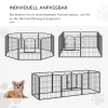  Puppyren Buitenren Box Voor Huisdierenbox Box Hondenren Aangepaste Vorm Met Metalen Deur 79 X 79 Cm Zwart 4