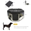  Puppyren Buitenverblijf Dierenbox Box Puppyhek Puppybox Hondenbox 600D Oxford Ø120 X H58 Cm 3