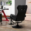  Relax Relaxfauteuil Met Kruk 67 X 82,5 X 103cm Staal Zwart+grijs 7