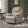  Relaxfauteuil Enkele Bank Ligstoel 150° Kantelbaar TV-fauteuil Ligstoel TV-fauteuil Met Slaapfunctie Voor Woonkamer Linnen Beige 97 X 96 X 105,5 Cm 2