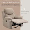  Relaxfauteuil Enkele Bank Ligstoel 150° Kantelbaar TV-fauteuil Ligstoel TV-fauteuil Met Slaapfunctie Voor Woonkamer Linnen Beige 97 X 96 X 105,5 Cm 7