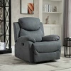  Relaxfauteuil Enkele Ligbank 150° Kantelbaar TV-fauteuil Fauteuil TV-fauteuil Met Slaapfunctie Voor Woonkamer Linnen Grijs 97 X 96 X 105,5 Cm 2
