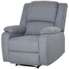  Relaxfauteuil Met Ligfunctie TV-fauteuil TV-fauteuil Fauteuil Linnenachtig Polyester Grijs 90 X 96 X 98 Cm 11