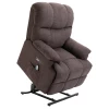  Relaxfauteuil Met Opstahulp, 160° Verstelbare Rugleuning, Massage- En Warmtefunctie, 83 Cm X 95 Cm X 105 Cm, Bruin 1