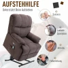  Relaxfauteuil Met Opstahulp, 160° Verstelbare Rugleuning, Massage- En Warmtefunctie, 83 Cm X 95 Cm X 105 Cm, Bruin 4