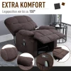  Relaxfauteuil Met Opstahulp, 160° Verstelbare Rugleuning, Massage- En Warmtefunctie, 83 Cm X 95 Cm X 105 Cm, Bruin 6