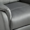  Relaxfauteuil Relaxfauteuil TV-fauteuil Met Wipfunctie Enkele Bank 140° Kantelbare TV-fauteuil Polyester Grijs 80 X 102 X 100 Cm 8
