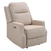  Relaxfauteuil TV-fauteuil Zero-wall-functie Enkele Bank 150° Kantelbaar TV-fauteuil Polyester Beige 78 X 93 X 101 Cm 1