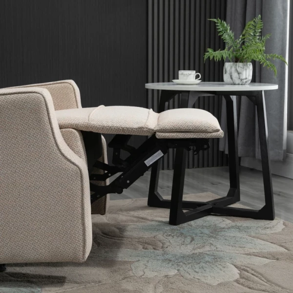  Relaxfauteuil TV-fauteuil Zero-wall-functie Enkele Bank 150° Kantelbaar TV-fauteuil Polyester Beige 78 X 93 X 101 Cm 8