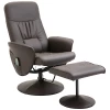  Relaxstoel Met Voetenbank Opbergruimte Ligfunctie Massagestoel TV-stoel Met Massagefunctie Ligstoel Ergonomische Stoel Met 10 Vibratiepunten Imitatieleer Bruin 76 X 81 X 105 Cm 1