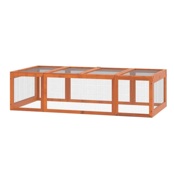  Ren Voor Kleine Dieren Te Openen Dak Dennenhout Oranje 180L X 90B X 48H Cm 11