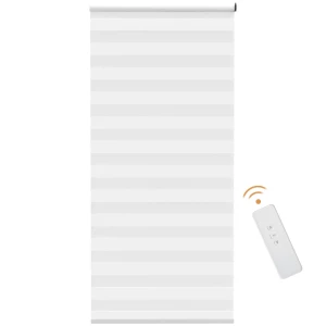  Rolgordijn Met Afstandsbediening, USB-interface, Oplaadbare Batterij, 90 Cm X 180 Cm X 7 Cm, Wit 1