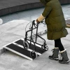  Rolstoelhelling Ramp Rolstoelen Rollators Opvouwbaar Aluminium PVC, 270 Kg Laadvermogen, Zwart, 93 X 73 X 5 Cm 4