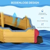  Sandbox Ship Design Mud Box Houten Zeilschip Met Bank Vlaggenmast Piratenschip Voor Kinderen 3-8 Jaar Zandbak Voor De Tuin Outdoor Zandbak Oranje 160 X 70 X 103 Cm 6