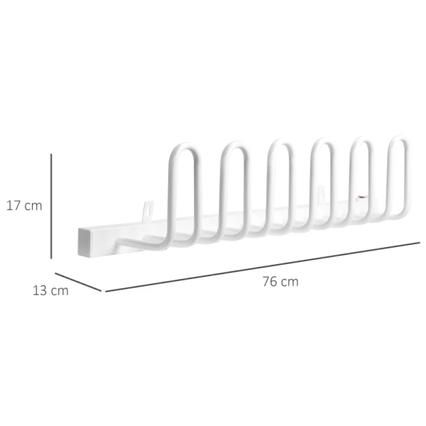  Schoenendroger, Elektrisch, Temperatuur Tot 55° C, Wandmontage, Staal, Wit, 76 X 13 X 17cm 3