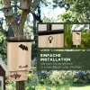  Set Van 3 Vleermuishuis Weerbestendig Tot 3 Vleermuizen Per Huis Behandeld Dennenhout Naturel + Zwart 6