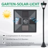  Solar Lantaarn Tuinlantaarn Wegverlichting Met LED 10 Lumen Zwart 15 X 15 X 120cm 6