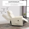  Sta-op Stoel, Tv-stoel, Fauteuil Met Elektrische Sta-op-hulp, Ligfunctie, Kunstleer, Beige, 80 X 94 X 104 Cm 6