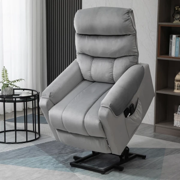  Stahulp Relaxstoel Elektrische Tv-stoel Met Massagefunctie Lichtgrijs 79 X 97 X 103 Cm 10