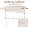  Standluifel Tuinluifel Met Knikarm Zwengel Terrasbeige 4,5 X 3,4m 5