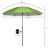  Strandparaplu, Parasol, Met Ventilatieopeningen, Inclusief Beschermhoes, Φ1.85, Groen 3