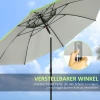  Strandparaplu, Parasol, Met Ventilatieopeningen, Inclusief Beschermhoes, Φ1.85, Groen 5