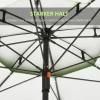  Strandparaplu, Parasol, Met Ventilatieopeningen, Inclusief Beschermhoes, Φ1.85, Groen 6