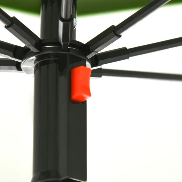  Strandparaplu, Parasol, Met Ventilatieopeningen, Inclusief Beschermhoes, Φ1.85, Groen 9