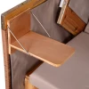  Strandstoel Voor 2 Personen Met Verstelbare Rugleuning Beige 118 X 79 X 160cm 8