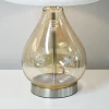 ® Tafellampen Modern 2-set Tafellampen E27 Bedlamp Linnen Glas Amber 10