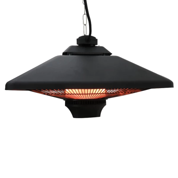  Terrasverwarmer Plafond Heater Met Afstandsbediening LED Verlichting, 2000W, 43x43x25cm 5