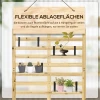  Trellis Opbergdoos 4 Hangplanken Magnetische Deur Massief Hout Naturel 80x45x160cm 6