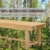  Tuinbank, 2-zitsbank, Tuinmeubelen, Rustieke Bank, Massief Hout, Naturel, 110 X 38 X 35 Cm 4