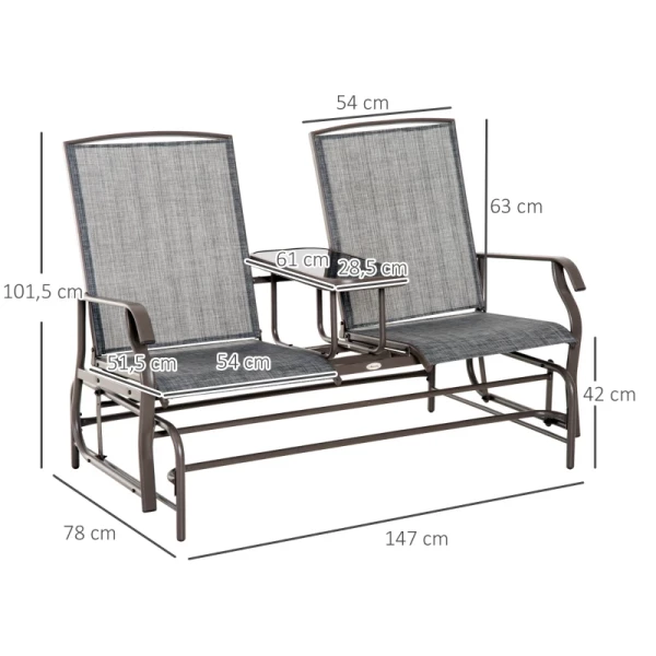  Tuinbank Schommelbank Schommelbank Tuinstoel Met Tafel Schommelbank 2-zits 3