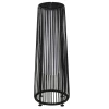  Tuinlamp, Buitenlamp, Op Zonne-energie, 8 Uur Brandduur, Rotan Look, Zwart, 21,5 X 21,5 X 61 Cm 1