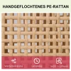  Tuinligstoel Voor Buiten In Rotanlook Voor 1 Persoon Naturel+beige 65 X 200 X 31 Cm 6