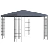  Tuinpaviljoen 2,95 X 2,95 M Tuintent Partytent Partytent Staal Polyester Grijs 1