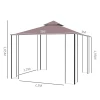  Tuinpaviljoen Tuinpaviljoen Partytent Tuintent Partytent Dubbel Dak 3x3m 3