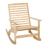 Tuinschommelstoel Relaxstoel Tuinstoel Schommelstoel Bamboe Plywood Naturel 70 X 100 X 95,5 Cm