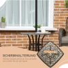  Tuintafel Decoratief Vintage Design Met Paraplugat Gegoten Aluminium Kleur: Brons 54 X 54 X 52,5 Cm 5