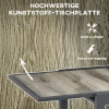  Tuintafel, Uitschuifbaar, Makkelijk Schoon Te Maken, Aluminium Frame, Houtlook, 160 X 80 X 75 Cm 6